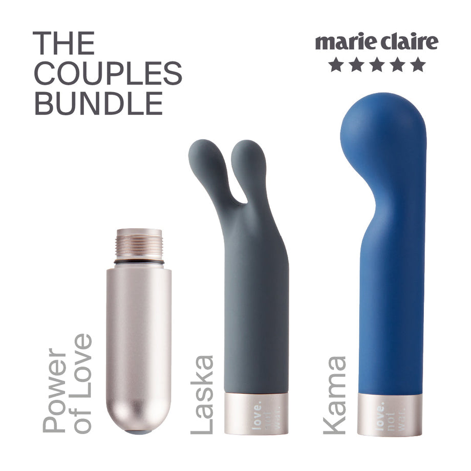 Couples Bundle - Laska and Kama Rabbit and G-spot Vibrator for Quiet A   feel collective